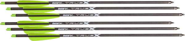 Bear-x Truex Crossbow Bolts - 20" Carbon 6pk - Skoutley Outdoors LLC