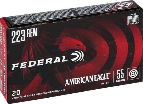 Federal Ae 223 Rem 55gr Fmj-bt - 20rd 25bx/cs - Skoutley Outdoors LLC