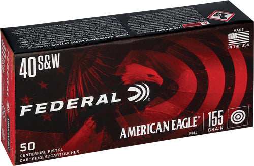 Federal Ae 40 Sw 155gr Fmj-tc - 50rd 20bx/cs - Skoutley Outdoors LLC