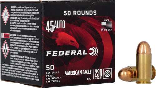 Federal Ae 45 Acp 230gr Fmj - 50rd 10bx/cs - Skoutley Outdoors LLC