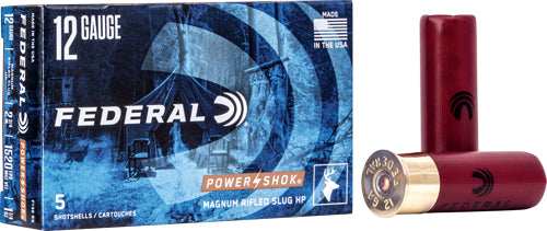 Federal Power Shok 12ga 2.75" - 1-1/4oz Rifled Slug 5rd 50bx/c - Skoutley Outdoors LLC