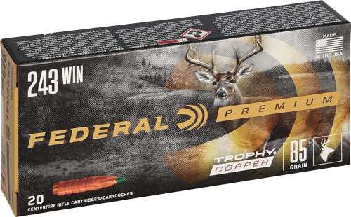 Federal Premium 243 Win 85gr - Trophy Copper 20rd 10bx/cs - Skoutley Outdoors LLC