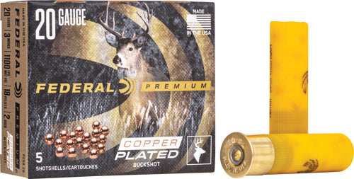Federal 20ga 3" #2 Buck - 18 Pellets 5rd 50bx/cs - Skoutley Outdoors LLC
