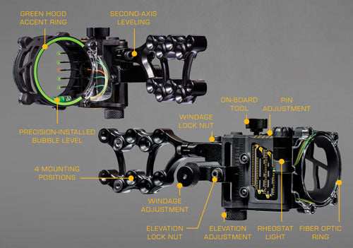 Load image into Gallery viewer, Trophy Ridge Bow Sight Fix 5 - 5-pin .019 Rh Black - Skoutley Outdoors LLC