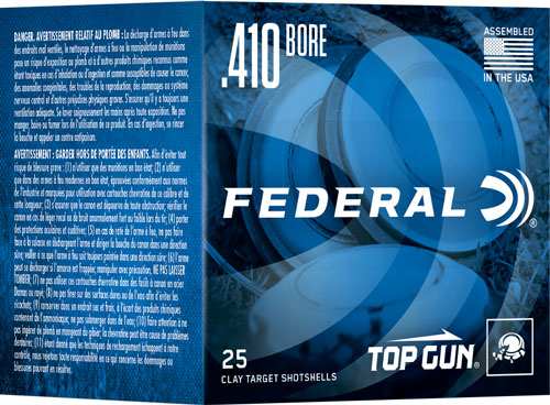 Federal Top Gun 410 2.5" 1/2oz - #9 1330fps 250rd Case Lot - Skoutley Outdoors LLC