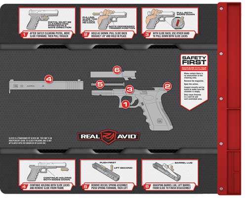Real Avid Smart Mat For Glock - Parts Keeper/magnetic Neoprene - Skoutley Outdoors LLC