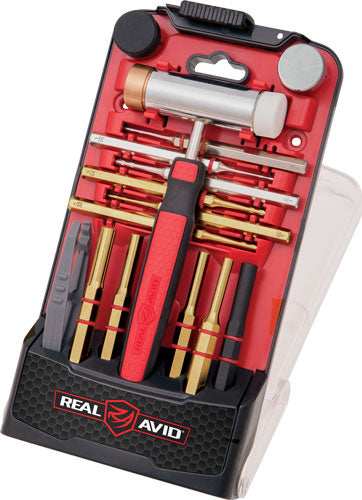 Load image into Gallery viewer, Real Avid Accu-punch Hammer - And Pin Punch Set Brass - Skoutley Outdoors LLC