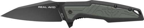 Real Avid Rav-1 Knife Manual - 3.25" Blade Green/black - Skoutley Outdoors LLC
