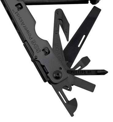 Sog Multi-tool Power Assist - Black Oxide W/sheath - Skoutley Outdoors LLC