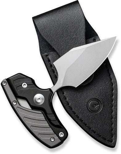 Civivi Knife Typhoeus 2.27" - Black/gray Aluminum/stonewash - Skoutley Outdoors LLC