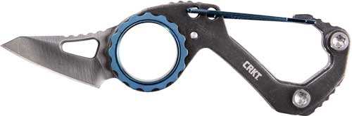 Crkt Compano Sheepsfoot 1.44" - Carabiner Black/ss Folder - Skoutley Outdoors LLC