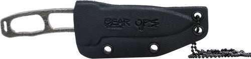 Bear Ops Combat Neck Knife - 2.78" Damascus W/kydex Sheath! - Skoutley Outdoors LLC