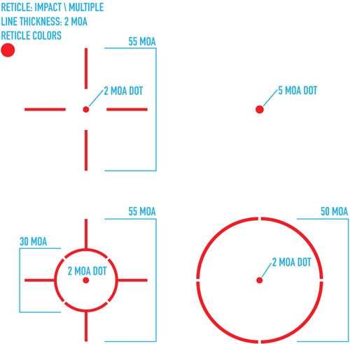 Firefield Impact Xlt Reflex - Qr Multi Reticle Red Dot - Skoutley Outdoors LLC