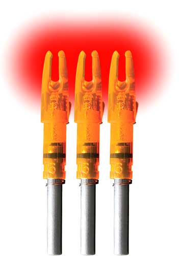 Lumenok Lighted Nock - Gt-series Hd Orange 3pk - Skoutley Outdoors LLC