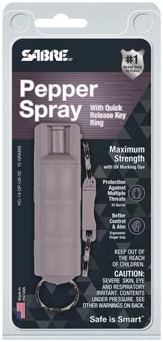 Sabre Red Pepper Spray Dusk - Hard Case Key Ring 15g - Skoutley Outdoors LLC
