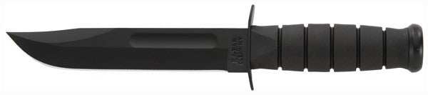 Ka-bar Fighting/utility Knife - 7" W/plastic Sheath Black - Skoutley Outdoors LLC