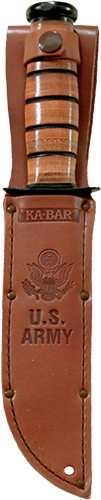 Ka-bar Fighting/utility Knife - 7" W/leather Sheath Us Army - Skoutley Outdoors LLC