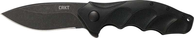 Crkt Foresight 3.53" Plain - Edge Assisted Open Black/black - Skoutley Outdoors LLC