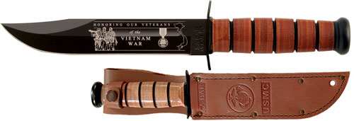 Ka-bar Usmc Vietnam 7" W/ - Leather Sheath Usmc - Skoutley Outdoors LLC
