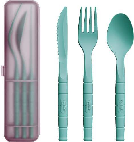 Ka-bar Lunch Pal W/spoon/fork/ - Knife With Lightweight Case - Skoutley Outdoors LLC