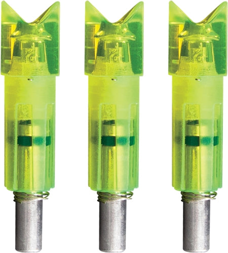 Lumenok Lighted Nock Xbow Grn - Crescent Easton Carbon 3pk - Skoutley Outdoors LLC