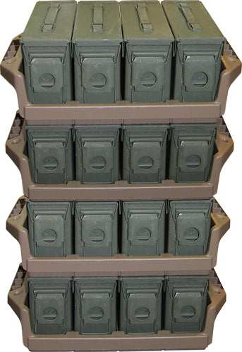 Mtm Ammo Can Tray For 4 .30cal - Metal Ammo Cans Flat Dark Erth - Skoutley Outdoors LLC