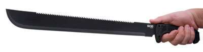 Sog Machete Sogfari 18" - Black W/sheath - Skoutley Outdoors LLC