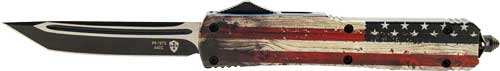 Templar Knife Slim Otf Wood Us - Flag 3.1" Black Tanto - Skoutley Outdoors LLC