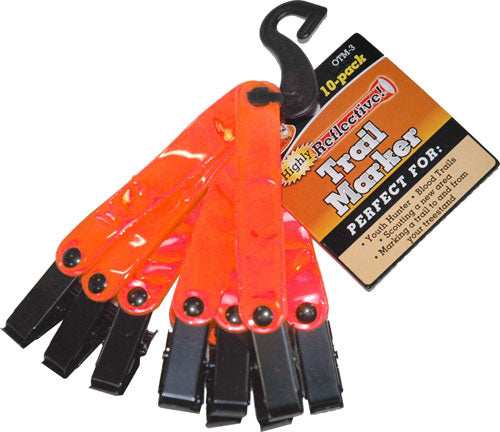 Hme Trail Markers Reflective - Orange 10pk - Skoutley Outdoors LLC