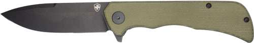 Templar Knife Paladin Folder - 3.27" Green Micarta Blk Dp D2! - Skoutley Outdoors LLC