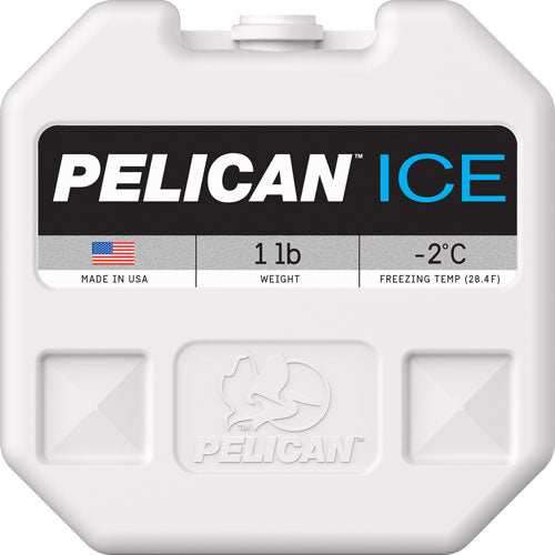 Pelican 1ib Ice Pack White - Reusable - Skoutley Outdoors LLC