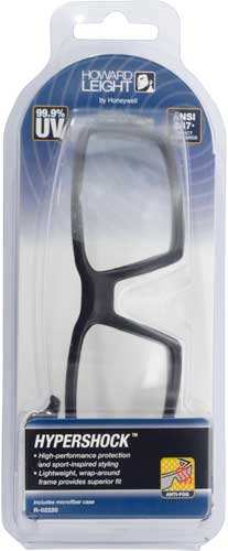Howard Leight Hypershock - Glasses Black Frame/clear Lens - Skoutley Outdoors LLC