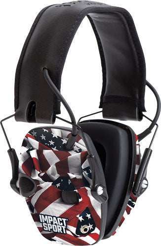 Howard Leight Impact Sport - One Nation Flag Elec Muff Nr22 - Skoutley Outdoors LLC