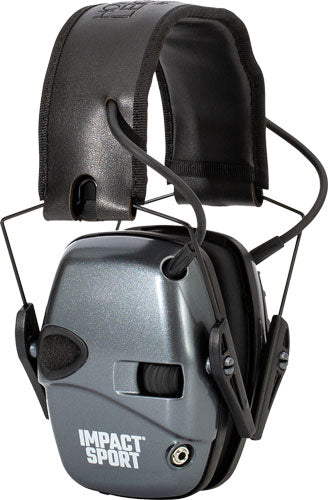 Howard Leight Impact Sport - Youth Electronic Muff Gray/blk - Skoutley Outdoors LLC