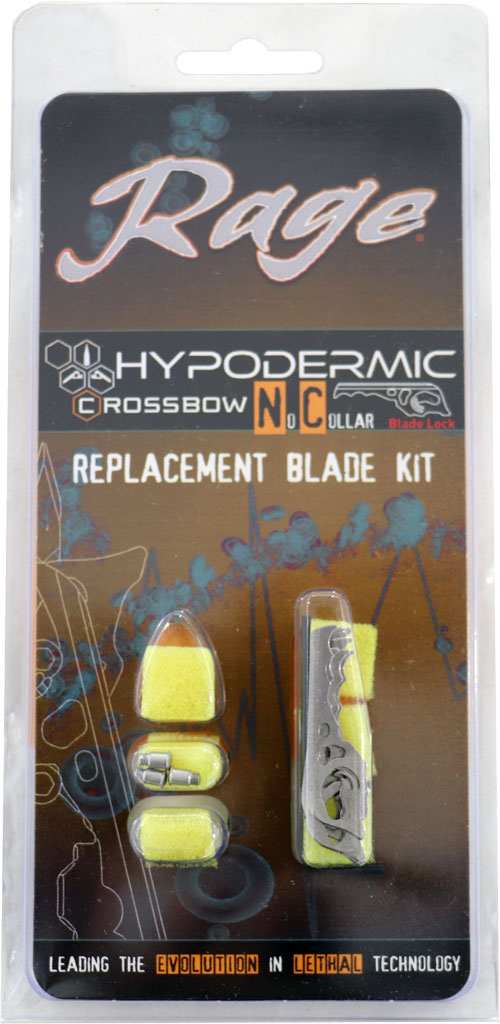 Rage Replacement Blades - Hypodermic Xbow No-collar - Skoutley Outdoors LLC