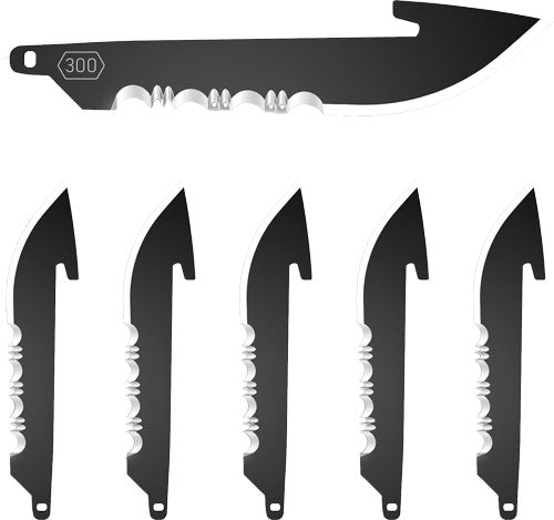 Outdoor Edge 3" Drop Point W/ - Serrations Rep Blades 6-blades - Skoutley Outdoors LLC