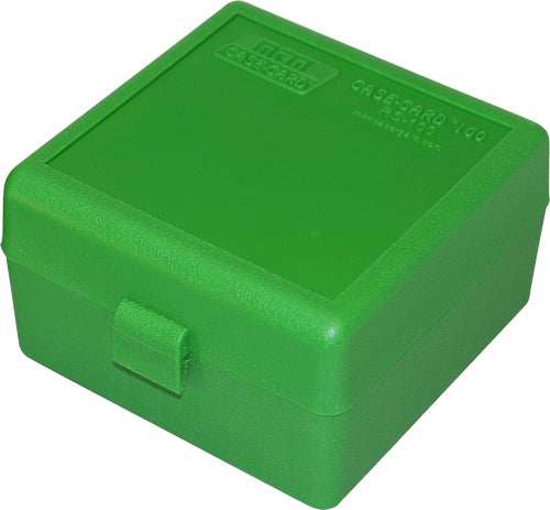 Mtm Ammo Box Small Rifle - 100-rounds Flip Top Style Grn - Skoutley Outdoors LLC