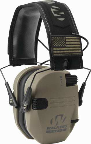 Walkers Muff Electronic Razor - Slim Patriot 23db Fde - Skoutley Outdoors LLC
