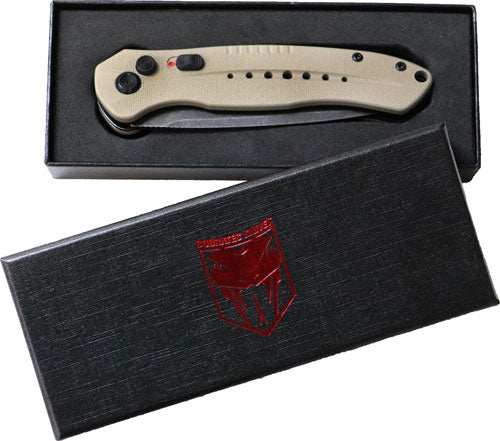 Cobratec Diablo Side Button - Auto 3" D2 Fde/stnwsh Blk Bld - Skoutley Outdoors LLC