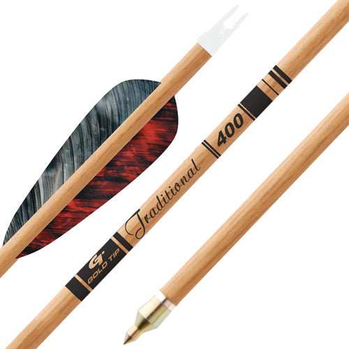 Gold Tip Arrow Traditional - 4" Feathers 1/2doz - Skoutley Outdoors LLC