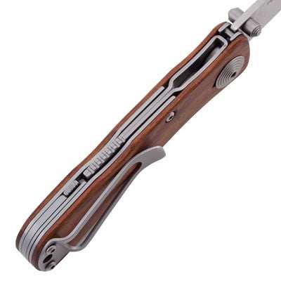 Sog Knife Twitch Ii - Satin Polish Wood Handle - Skoutley Outdoors LLC