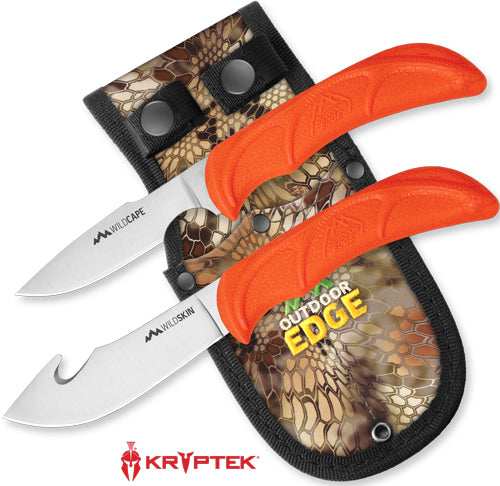 Outdoor Edge Wild Pair Skinner - /caper With Mossy Oak Sheath - Skoutley Outdoors LLC