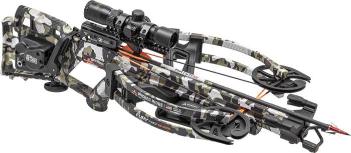 Wicked Ridge Xbow Fury 410 - Acudraw De-cock 410fps Camo - Skoutley Outdoors LLC