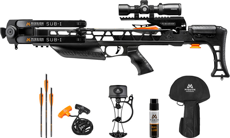 Mission Crossbow Sub-1 Package - 385fps Black - Skoutley Outdoors LLC