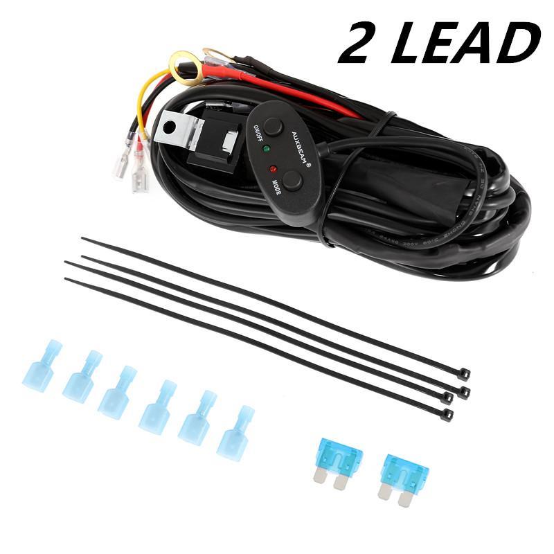 Load image into Gallery viewer, Wiring Harness 10FT, Customized for AUXBEAM 6 Modes LED Light Bar, 12V 40A Relay for Switching Between Different Modes