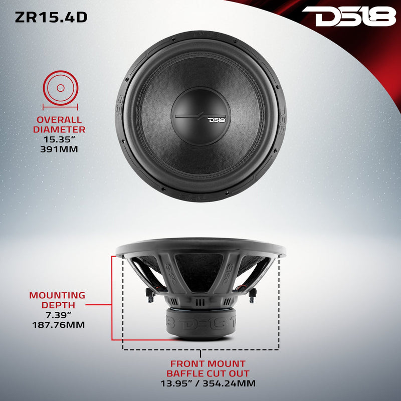 Load image into Gallery viewer, ZR 15" Subwoofer 750 Watts Rms DVC 4-Ohm