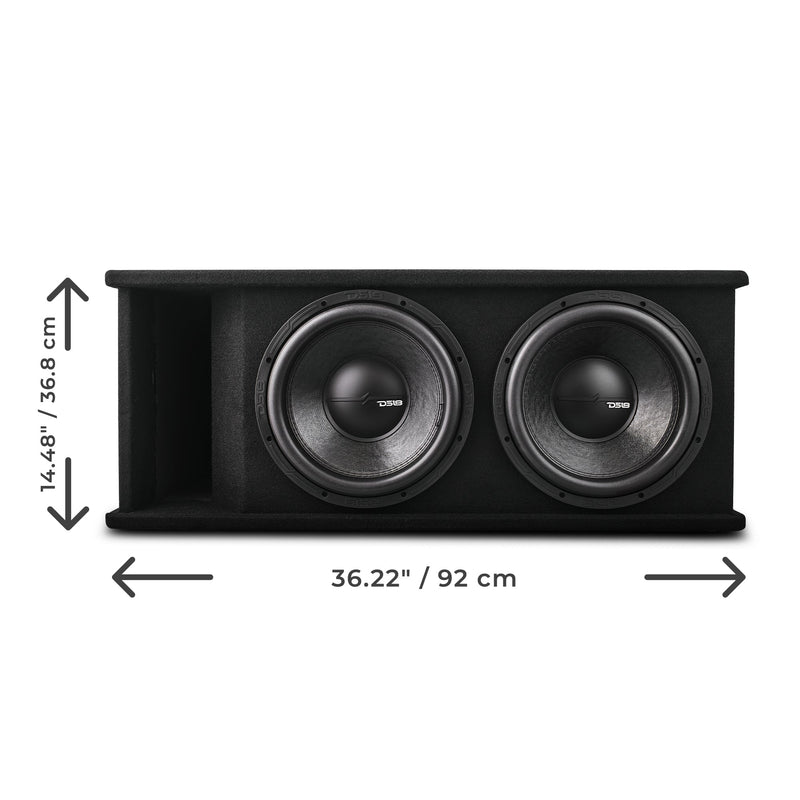 Load image into Gallery viewer, Dual 12" Loaded Subwoofer Ported Enclosure With ZR12.2 1600 Watts Rms