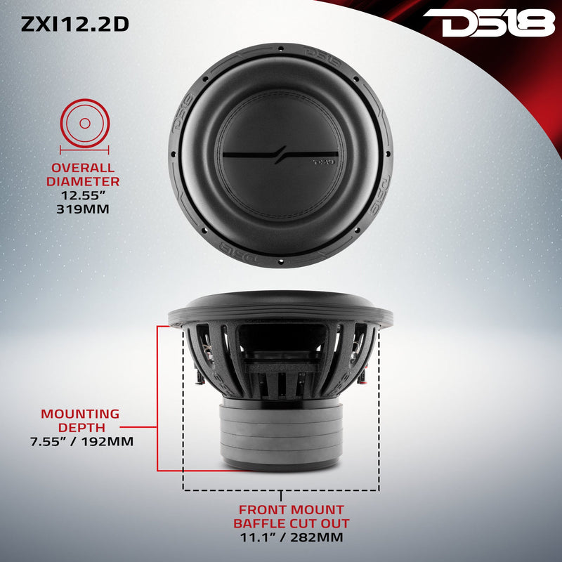 Load image into Gallery viewer, ZXI 12" High Excursion Subwoofer Quad Stacked Magnets | 1000W RMS DVC 2-Ohm