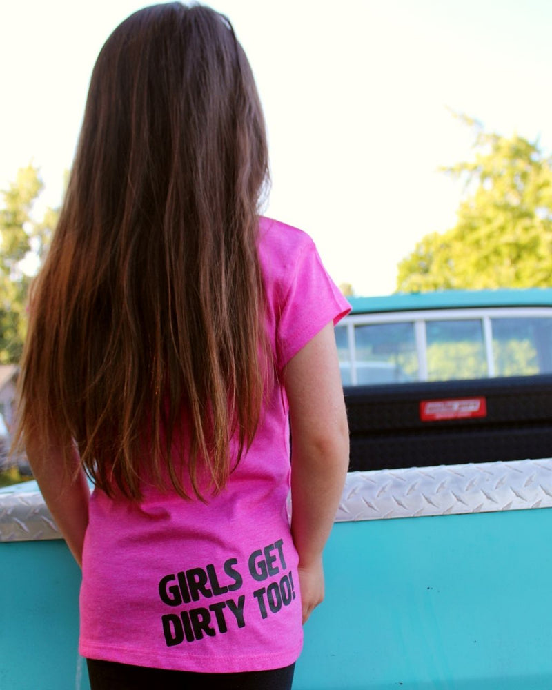 Load image into Gallery viewer, A Little Dirt Never Hurt Youth Tee Pink