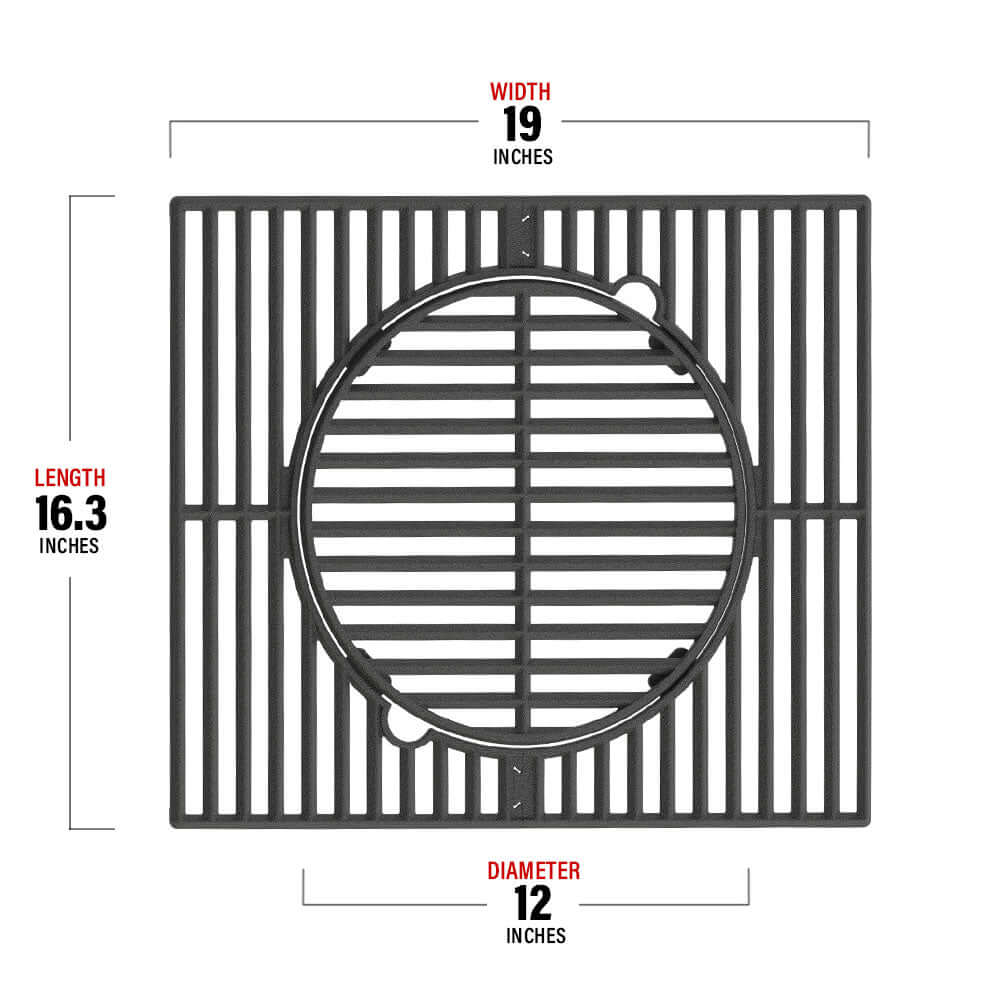 A106 Multifunction Cast Iron Grill Grate